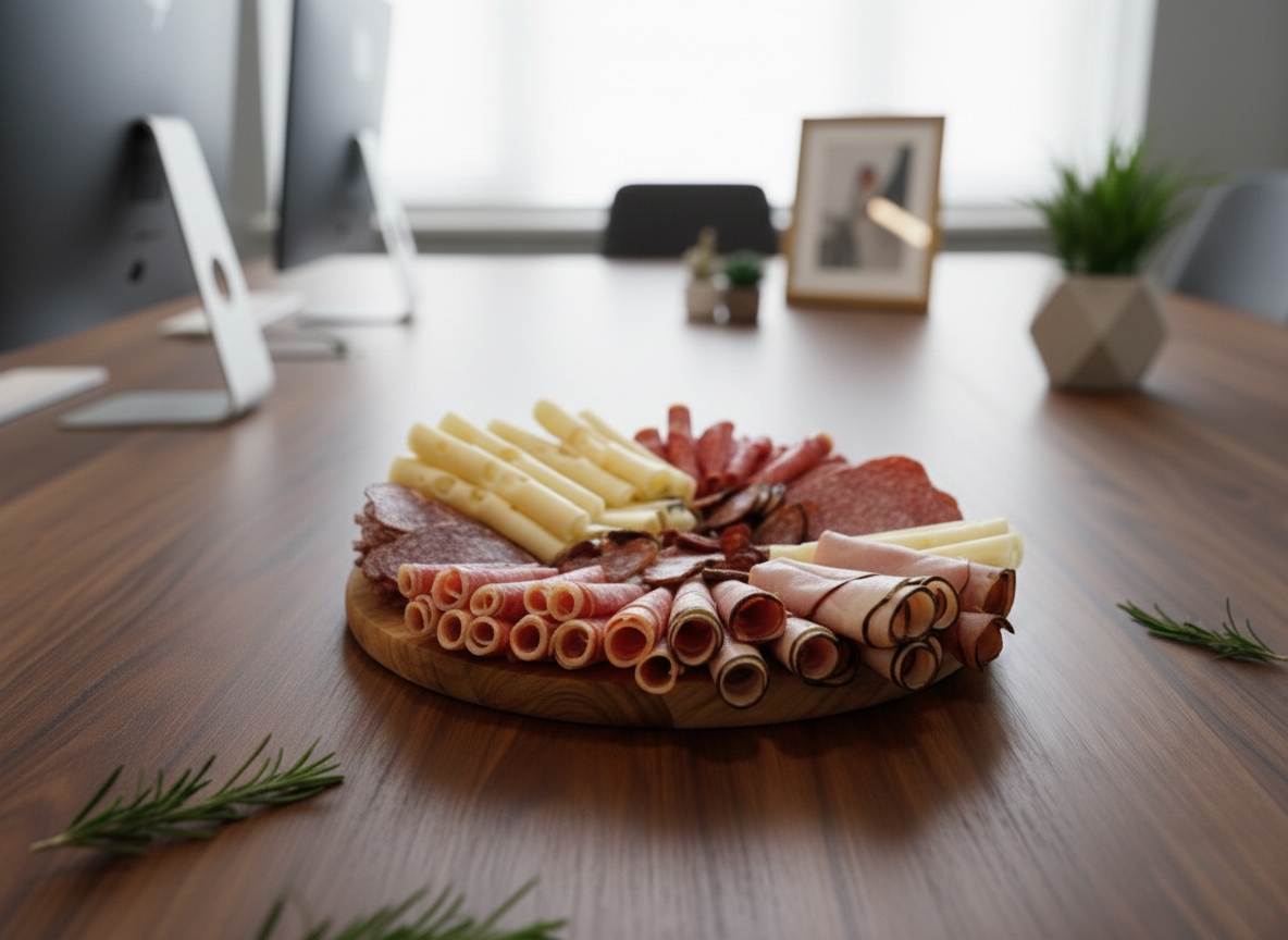 Firemní pohoštění – mísa s uzeninami a sýry